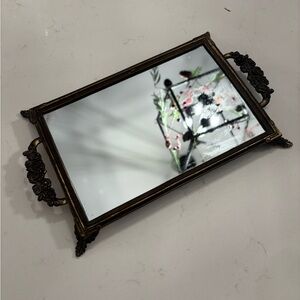 Vintage Ornate Tray with Handles